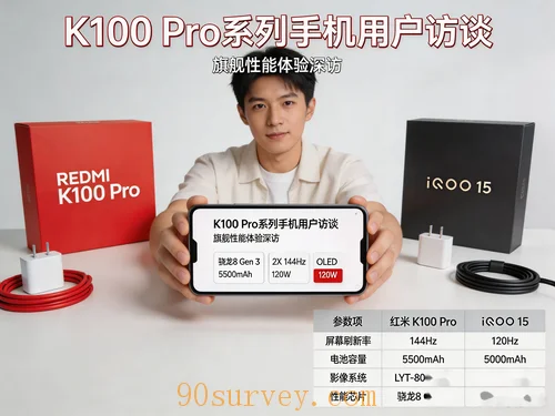 K100Pro系列手机用户访谈招募