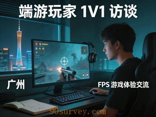 端游/手游玩家1V1访谈招募