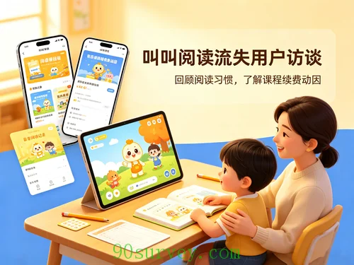 叫叫阅读流失用户线上访谈